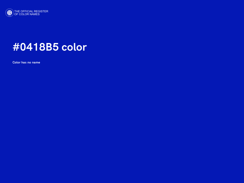 #0418B5 color image