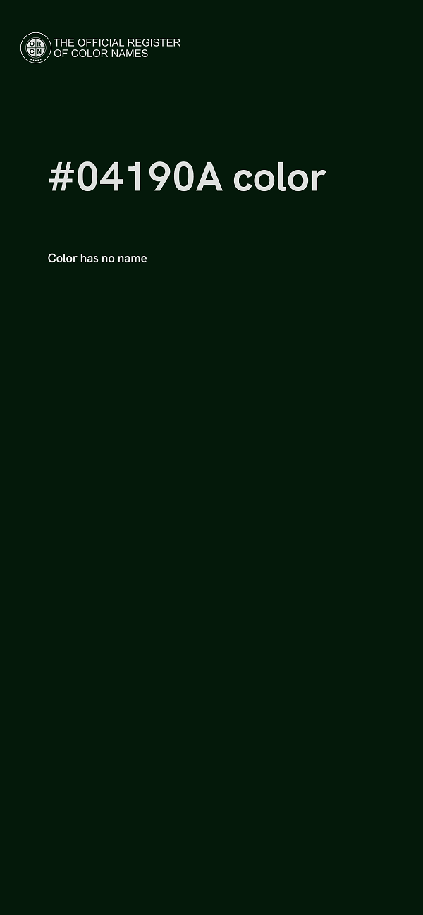 #04190A color image