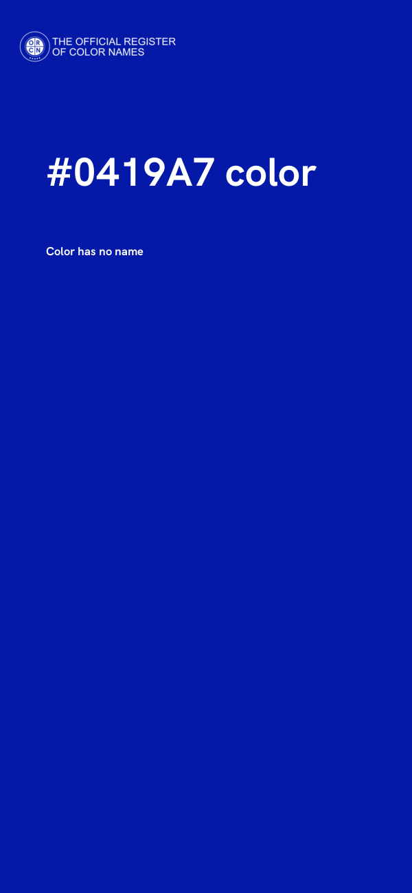 #0419A7 color image