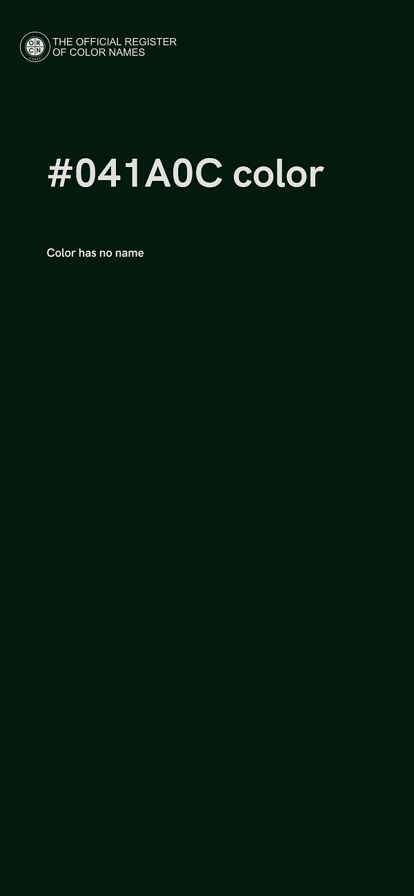 #041A0C color image