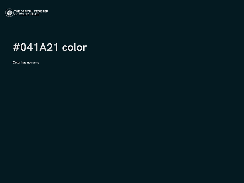#041A21 color image