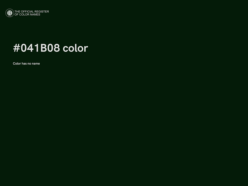 #041B08 color image