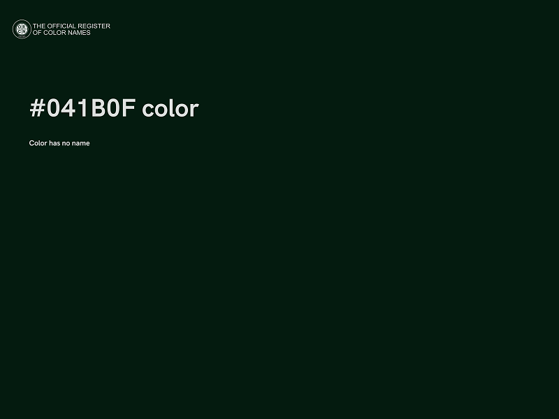 #041B0F color image