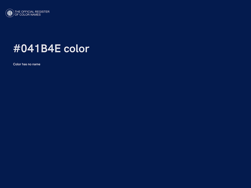 #041B4E color image