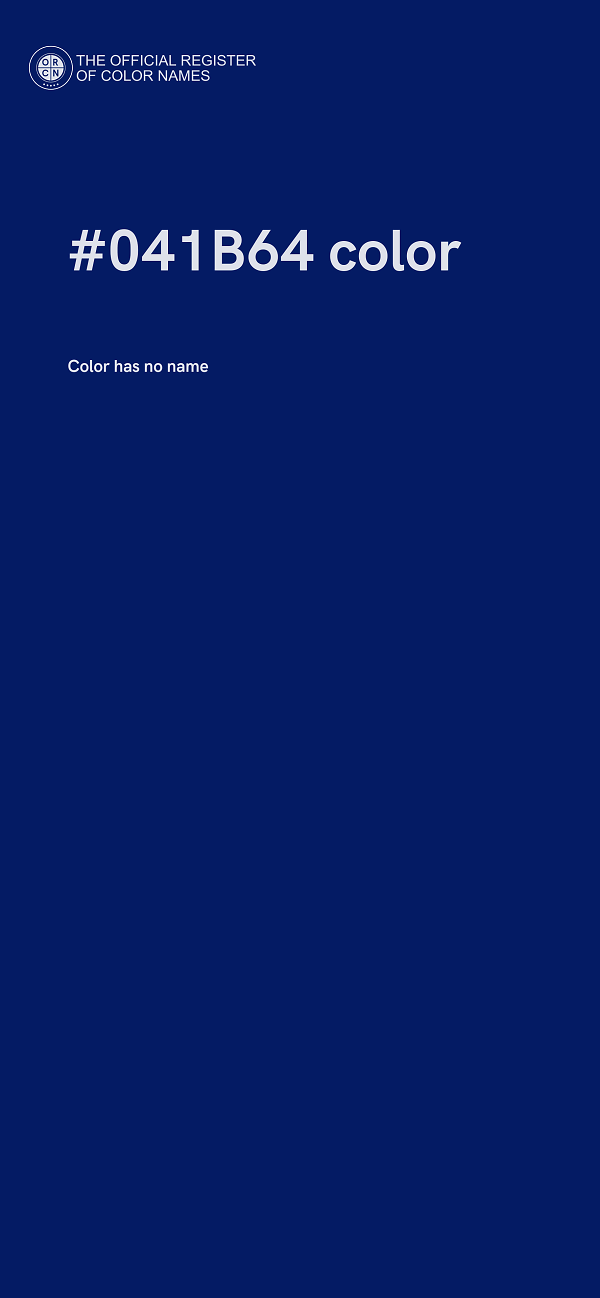 #041B64 color image