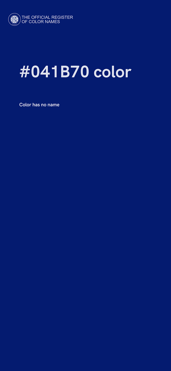#041B70 color image
