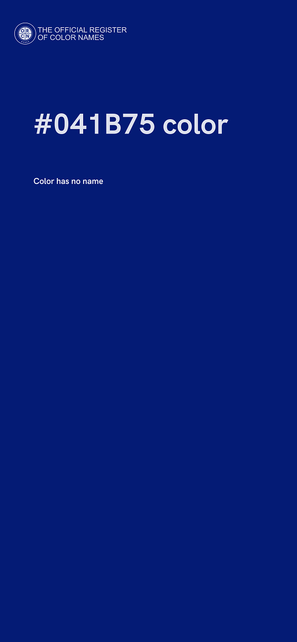 #041B75 color image