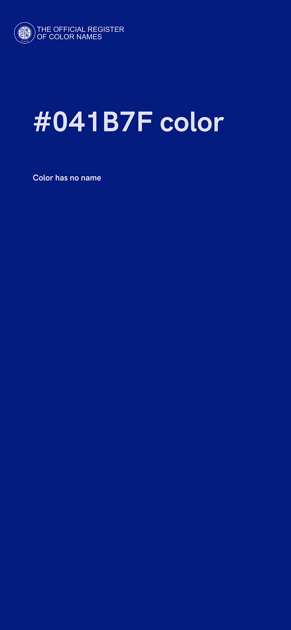 #041B7F color image