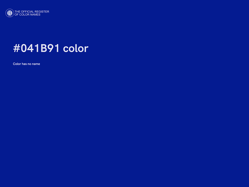 #041B91 color image