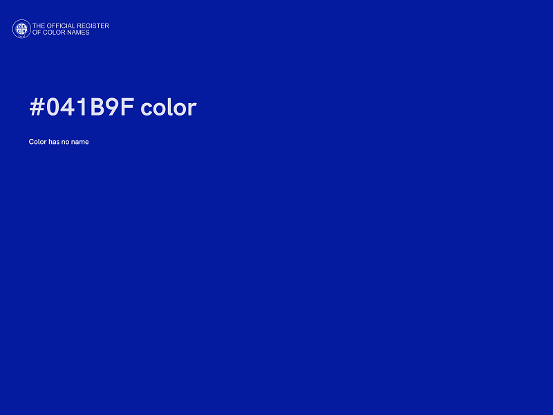 #041B9F color image