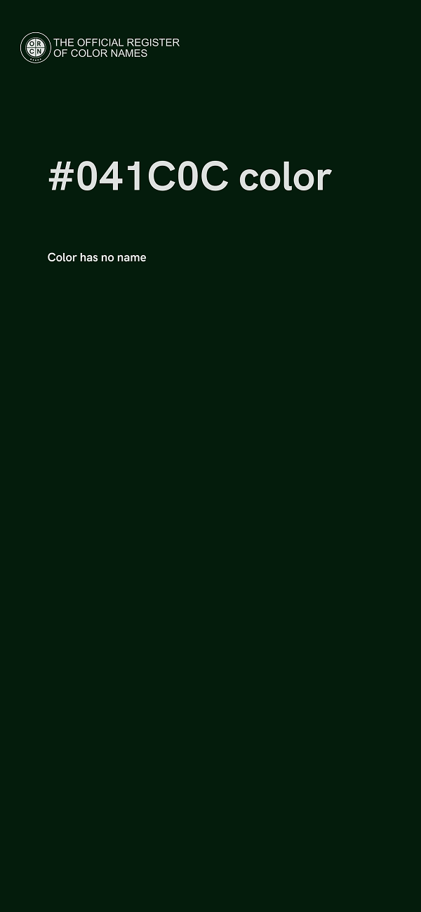 #041C0C color image