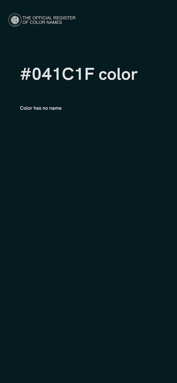 #041C1F color image