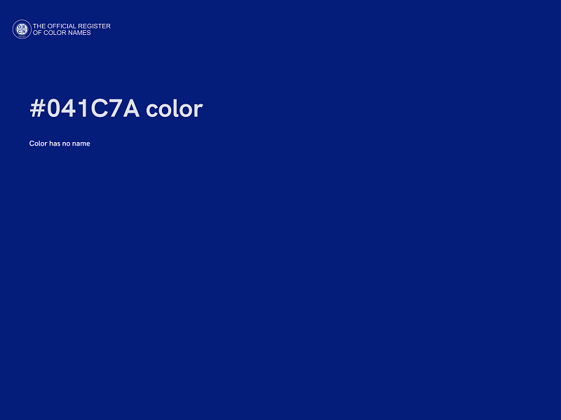 #041C7A color image