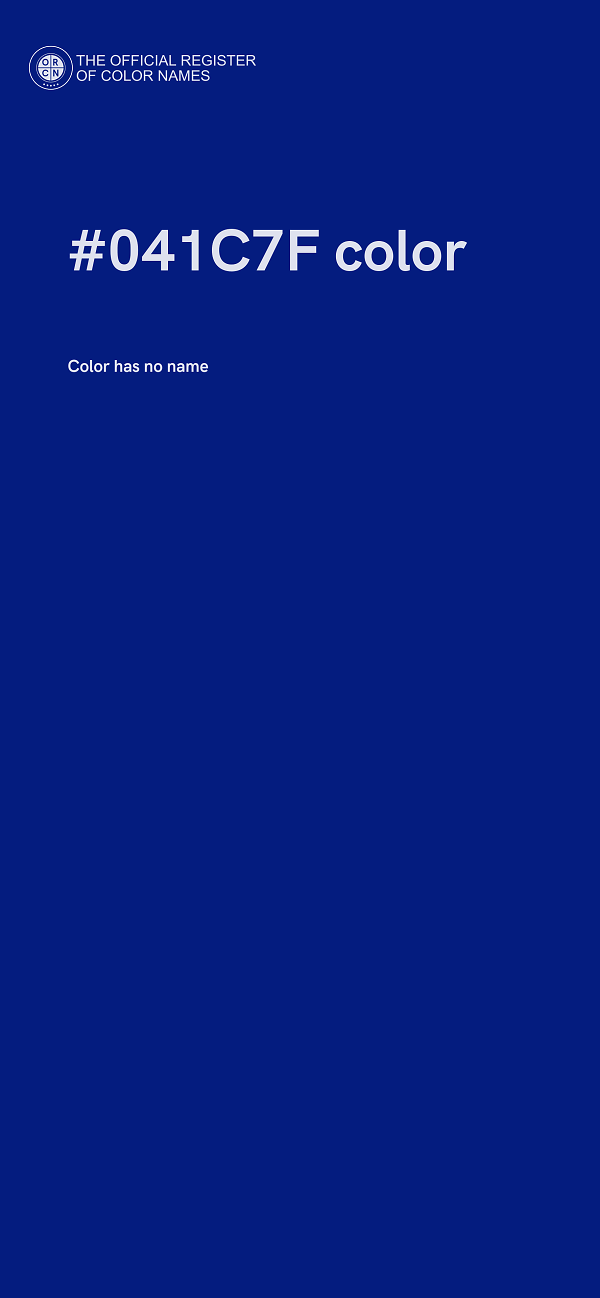 #041C7F color image