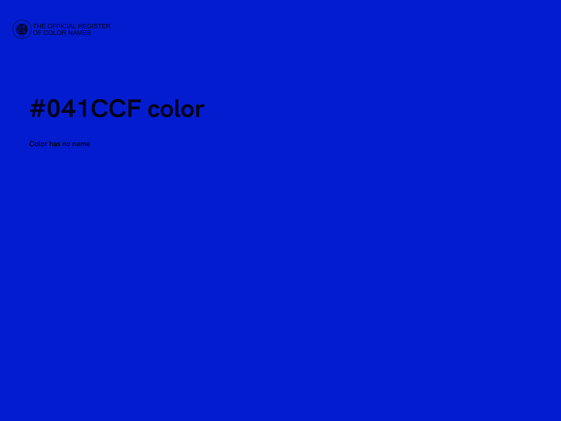 #041CCF color image