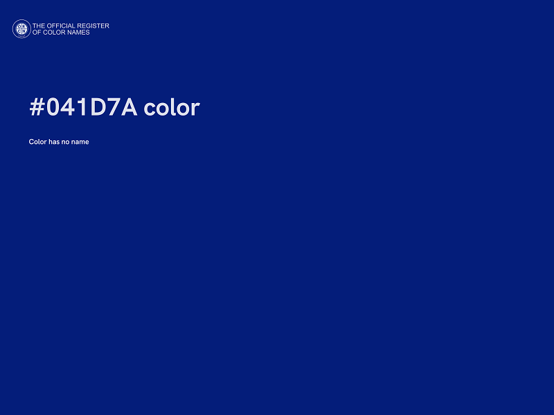 #041D7A color image