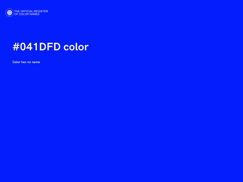#041DFD color image