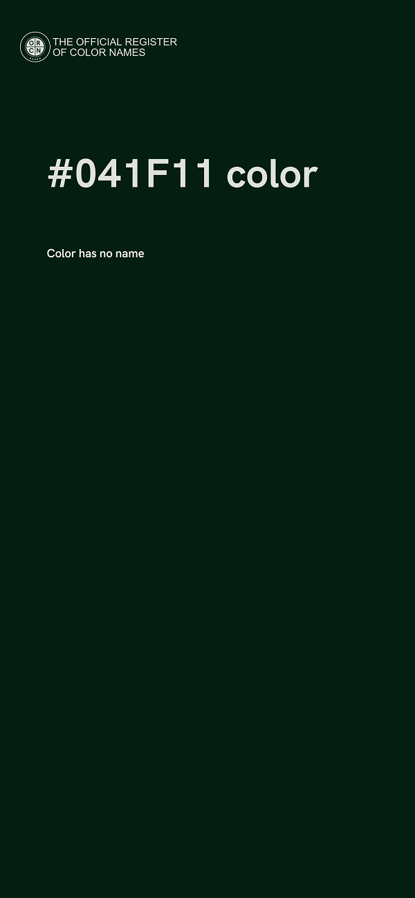 #041F11 color image