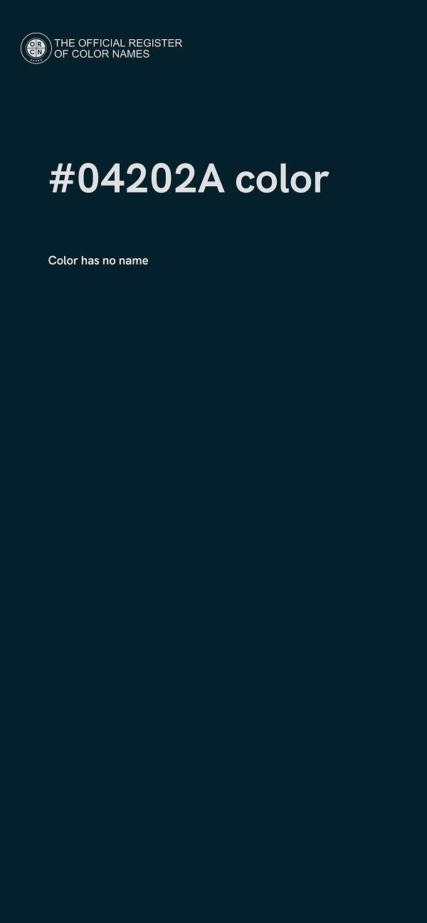 #04202A color image