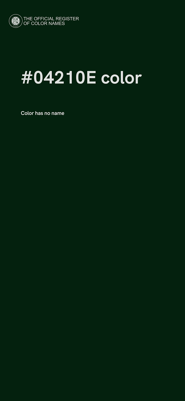 #04210E color image