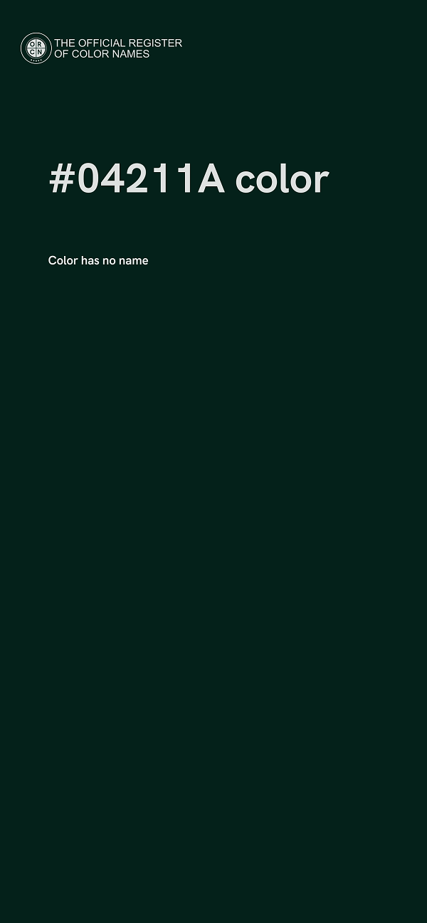 #04211A color image
