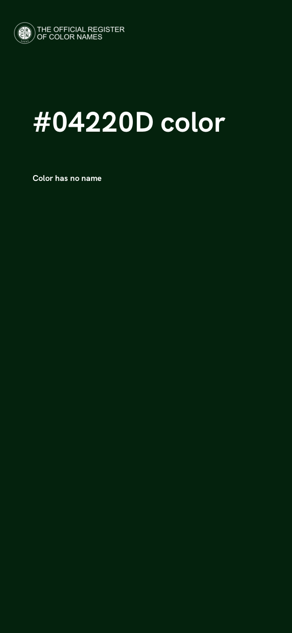 #04220D color image