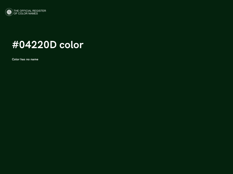 #04220D color image