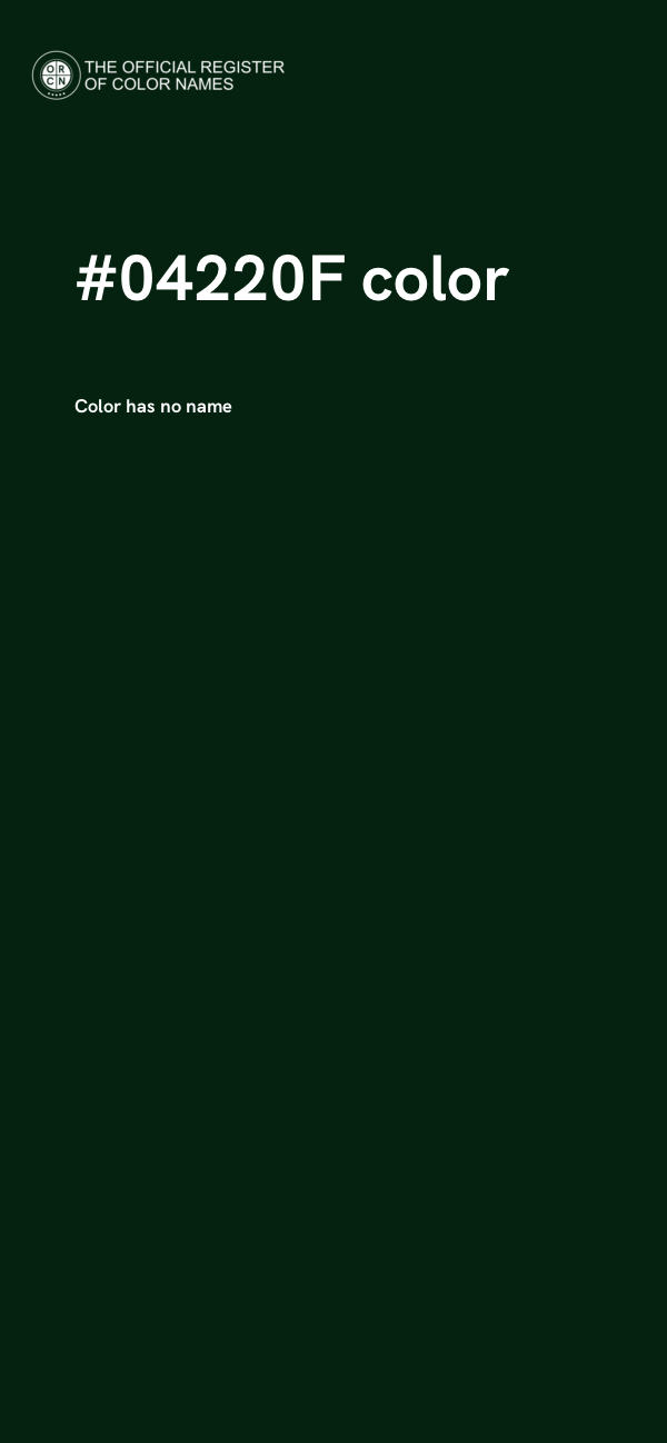#04220F color image