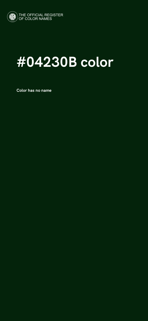 #04230B color image