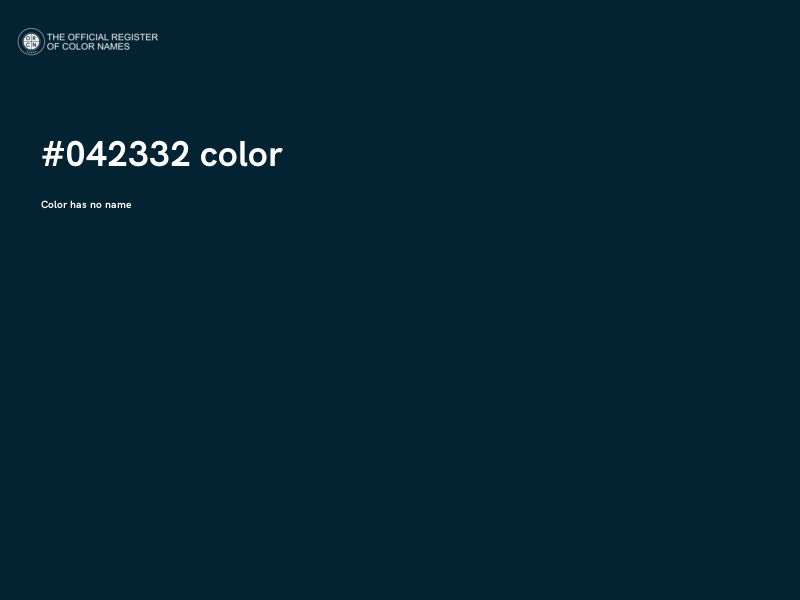 #042332 color image