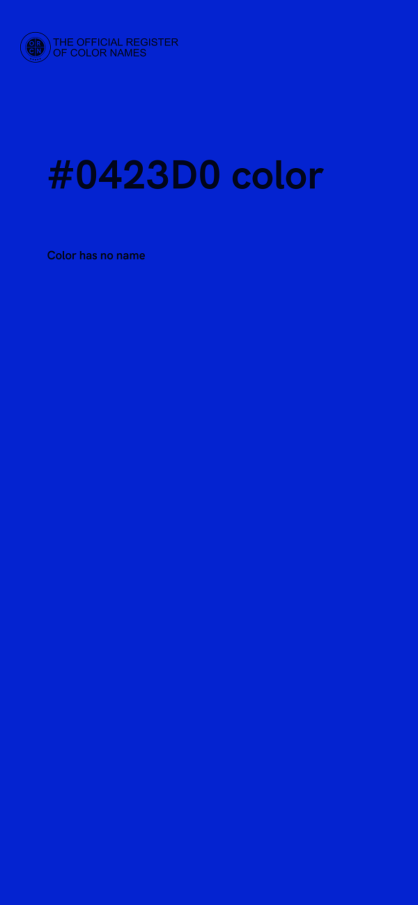 #0423D0 color image
