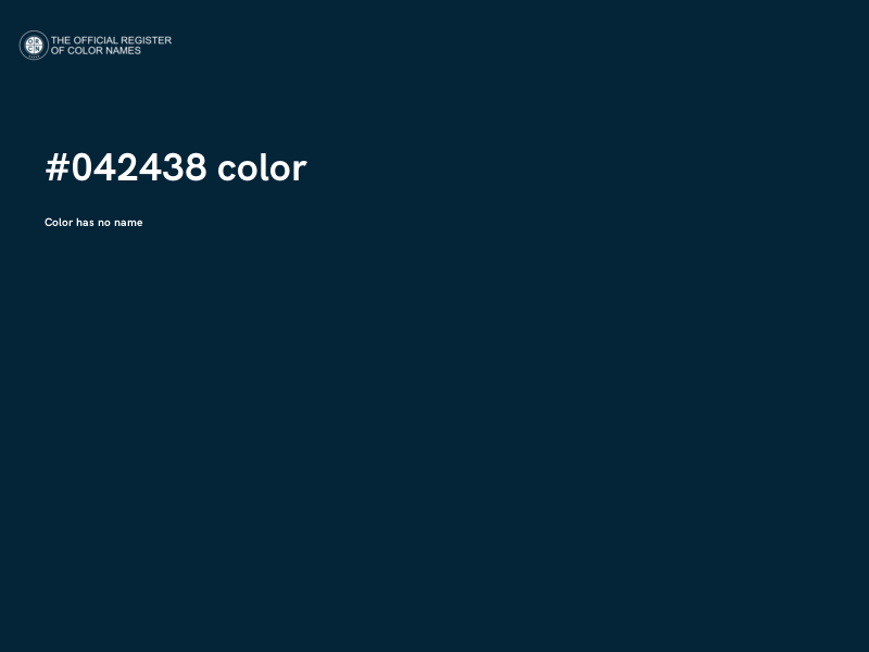 #042438 color image
