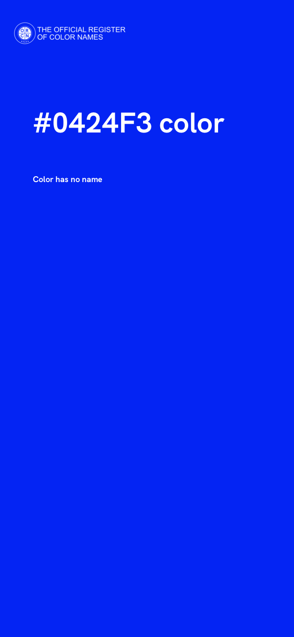 #0424F3 color image