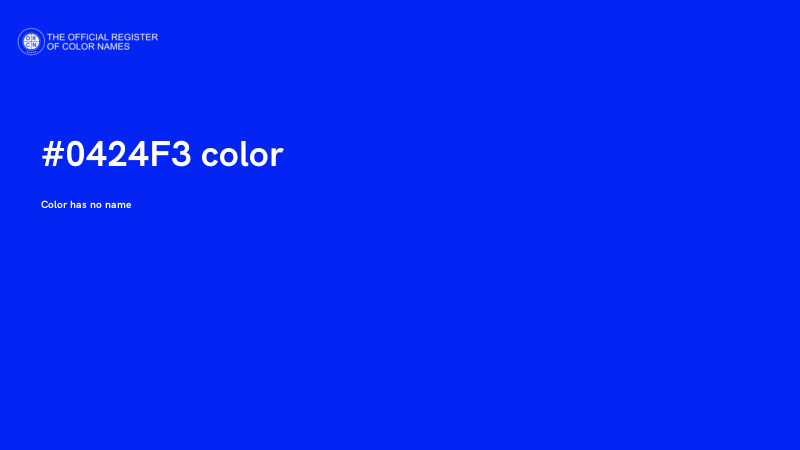 #0424F3 color image