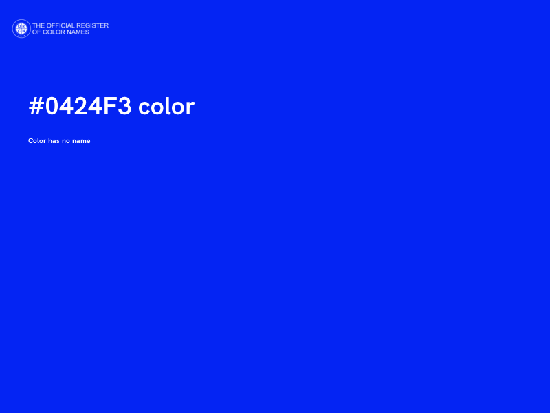 #0424F3 color image