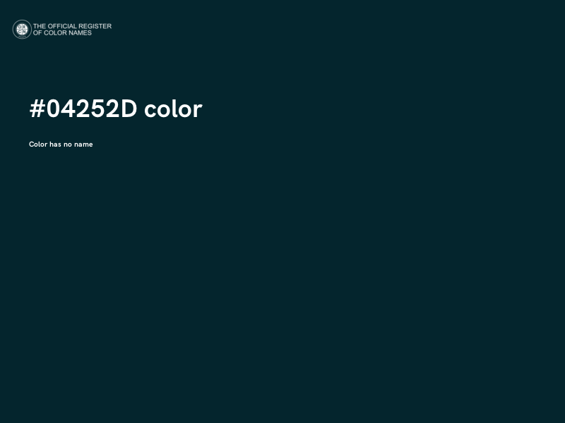 #04252D color image