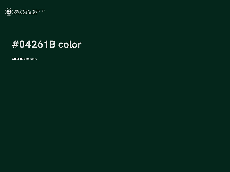 #04261B color image