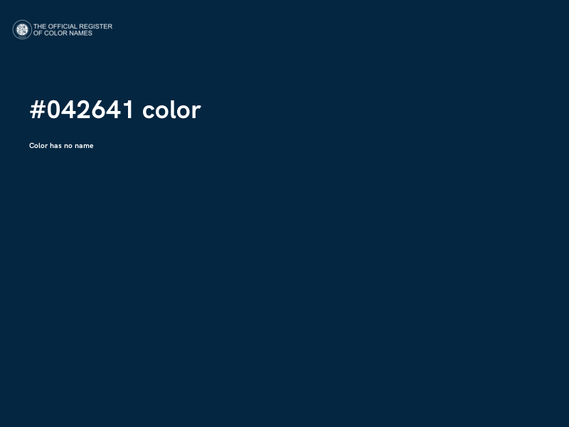 #042641 color image