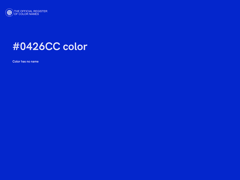 #0426CC color image