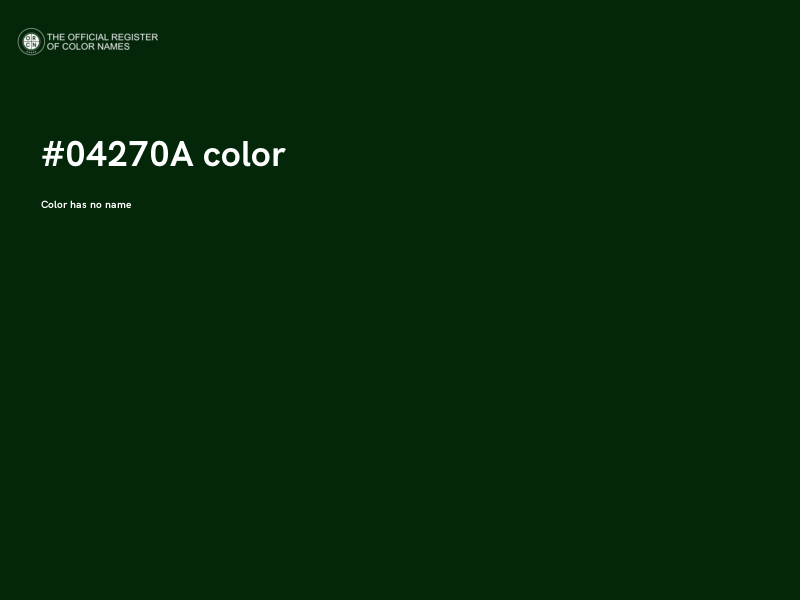 #04270A color image