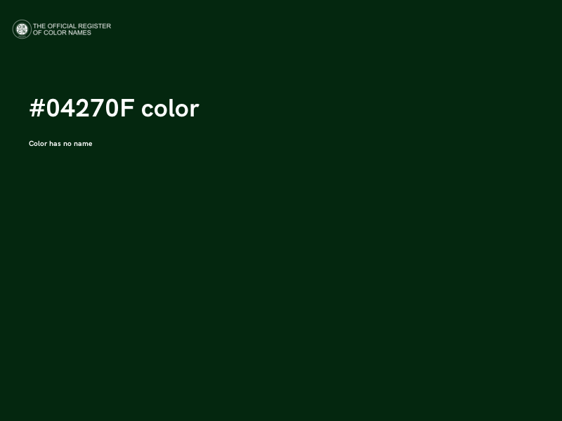 #04270F color image