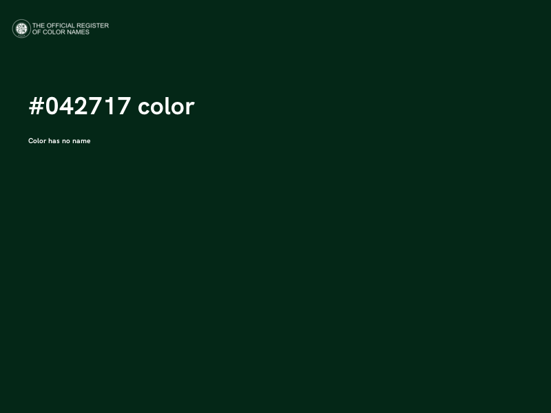 #042717 color image