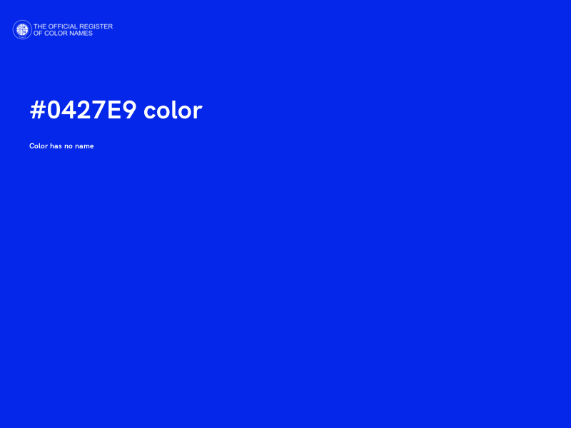 #0427E9 color image