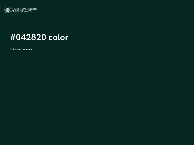 #042820 color image