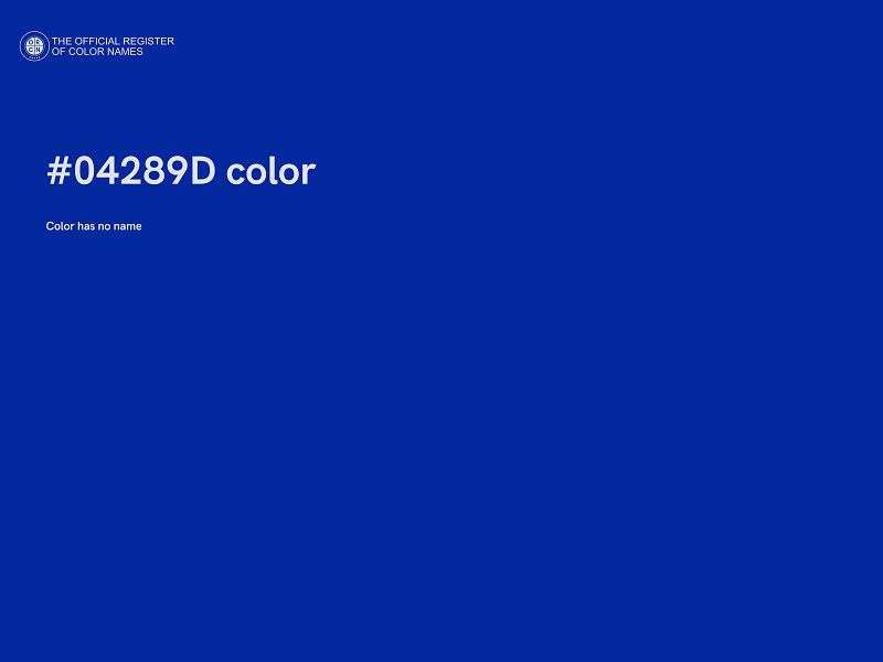 #04289D color image