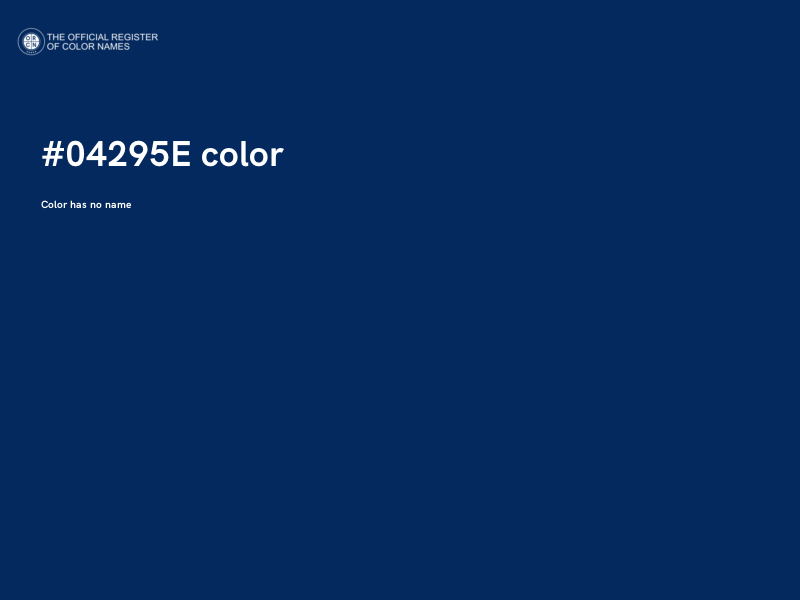 #04295E color image