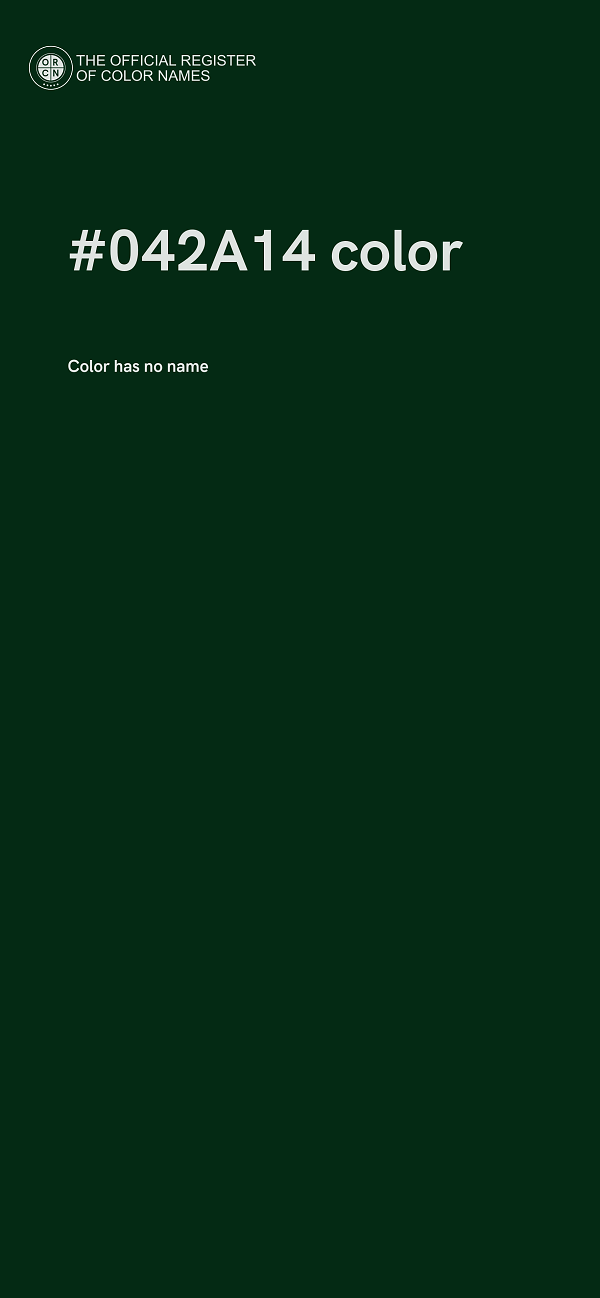 #042A14 color image