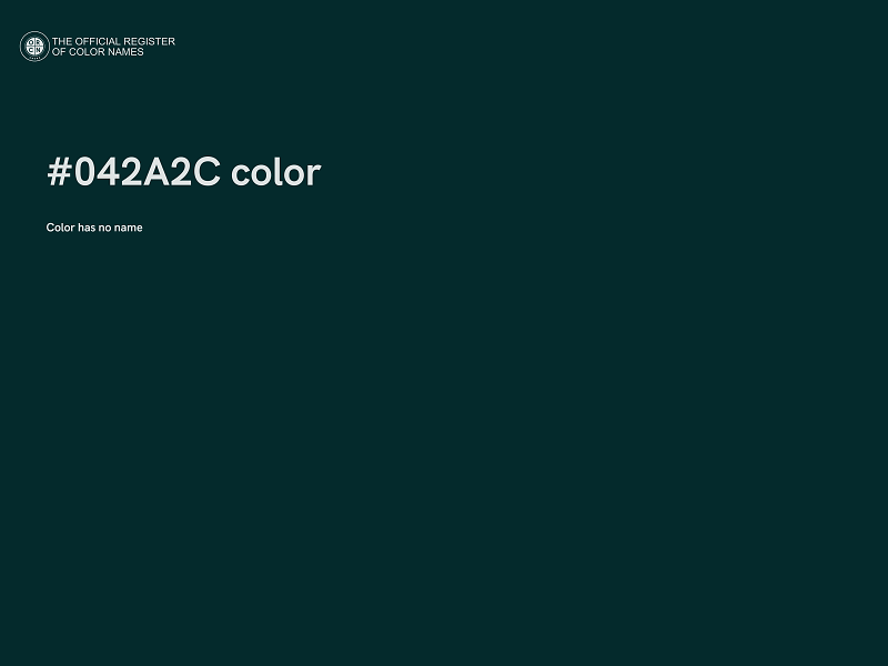 #042A2C color image