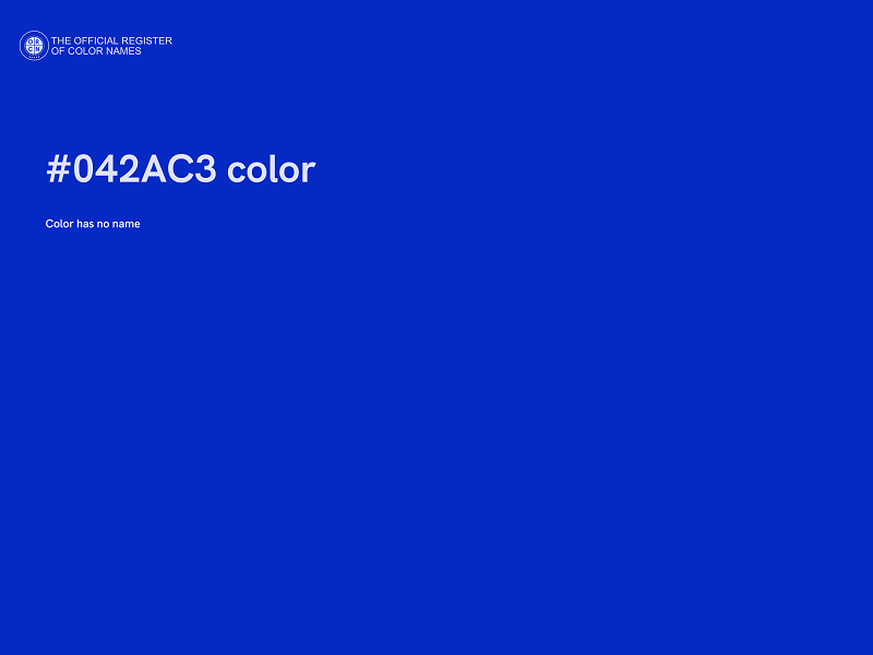 #042AC3 color image