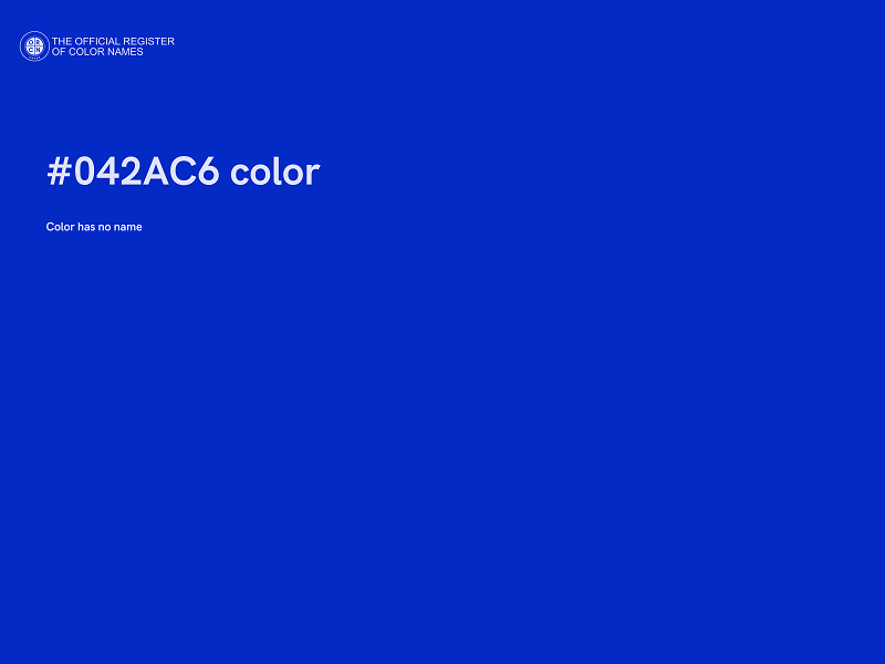 #042AC6 color image
